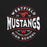 Close-up view of Westfield High School Mustangs Black Premium Unisex T-shirt 218