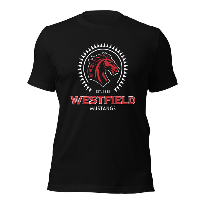 Westfield High School Mustangs Black Premium Unisex T-shirt 226