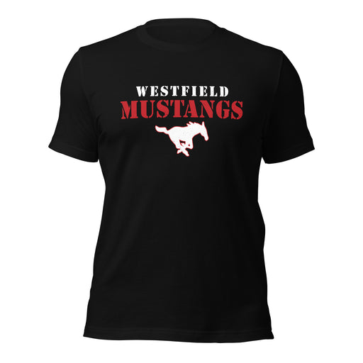 Westfield High School Mustangs Black Premium Unisex T-shirt 222