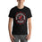 Man wearing Westfield High School Mustangs Black Premium Unisex T-shirt 227