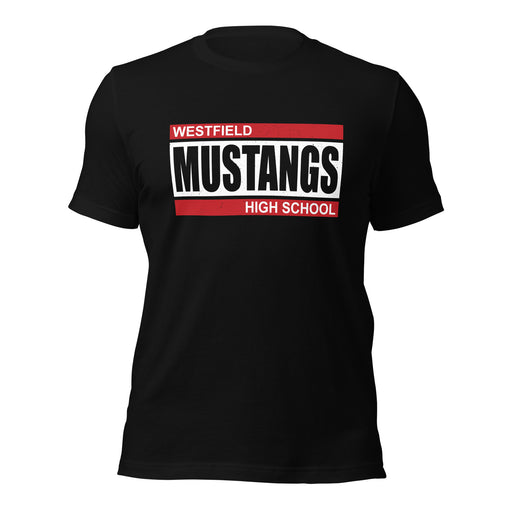 Westfield High School Mustangs Black Premium Unisex T-shirt 098