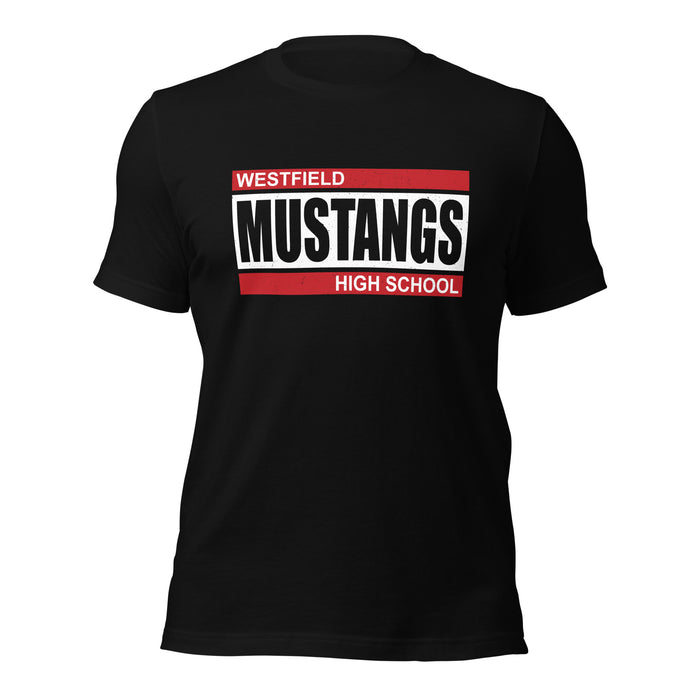 Westfield High School Mustangs Black Premium Unisex T-shirt 098