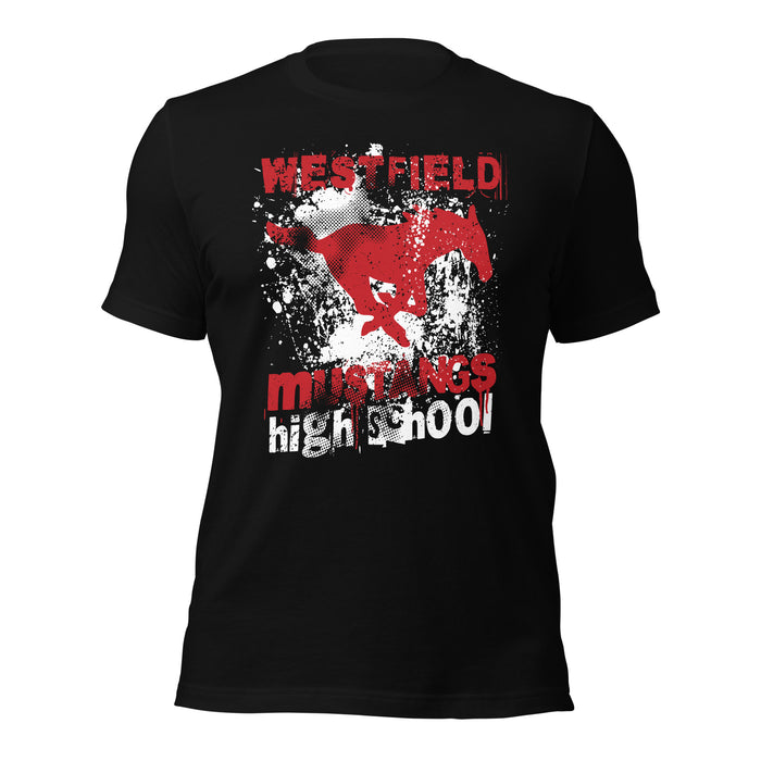 Westfield High School Mustangs Black Premium Unisex T-shirt 205