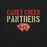Close-up view of Caney Creek High School Panthers Black Premium Unisex T-shirt 017