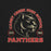 Close-up view of Caney Creek High School Panthers Black Premium Unisex T-shirt 208
