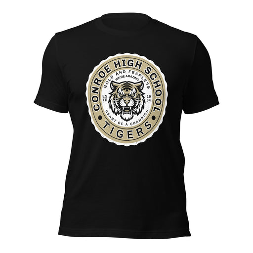 Conroe High School Tigers Black Premium Unisex T-shirt 216