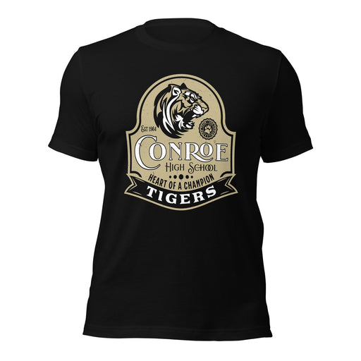 Conroe High School Tigers Black Premium Unisex T-shirt 219
