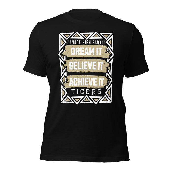Conroe High School Tigers Black Premium Unisex T-shirt 228