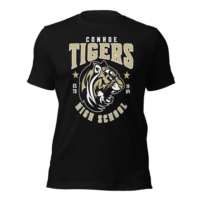 Conroe High School Tigers Black Premium Unisex T-shirt 213