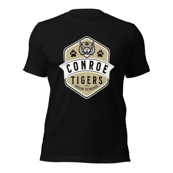 Conroe High School Tigers Black Premium Unisex T-shirt 209