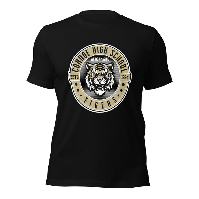 Conroe High School Tigers Black Premium Unisex T-shirt 224