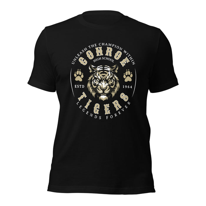 Conroe High School Tigers Black Premium Unisex T-shirt 214