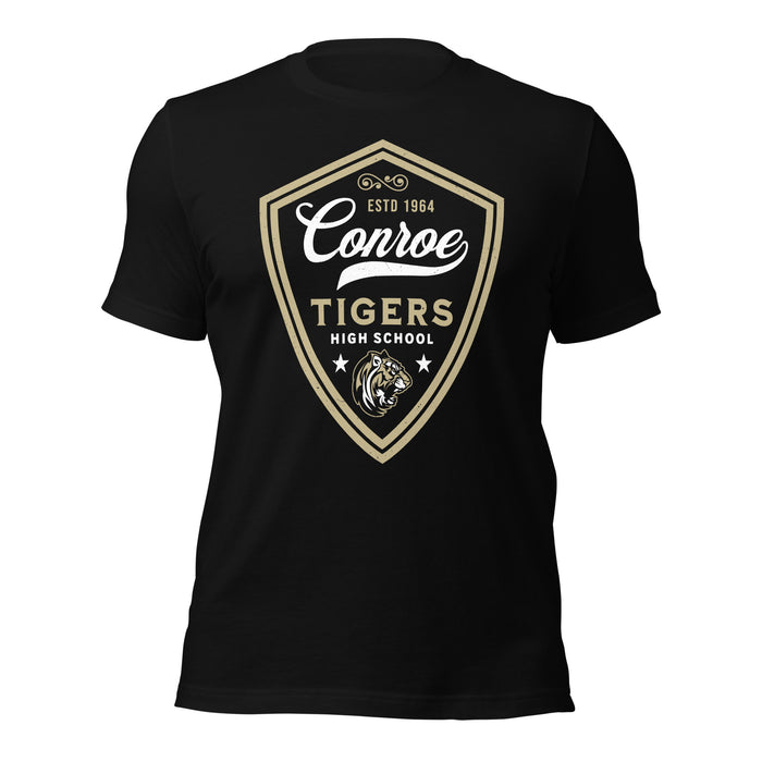 Conroe High School Tigers Black Premium Unisex T-shirt 225