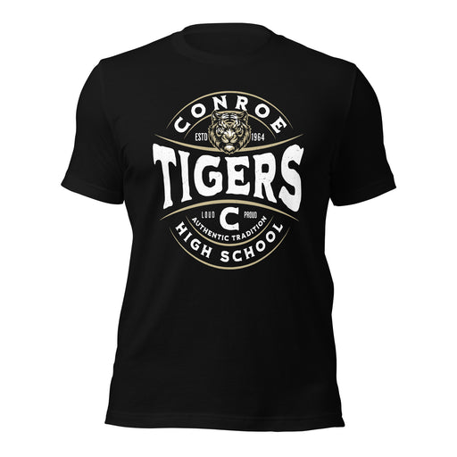 Conroe High School Tigers Black Premium Unisex T-shirt 218