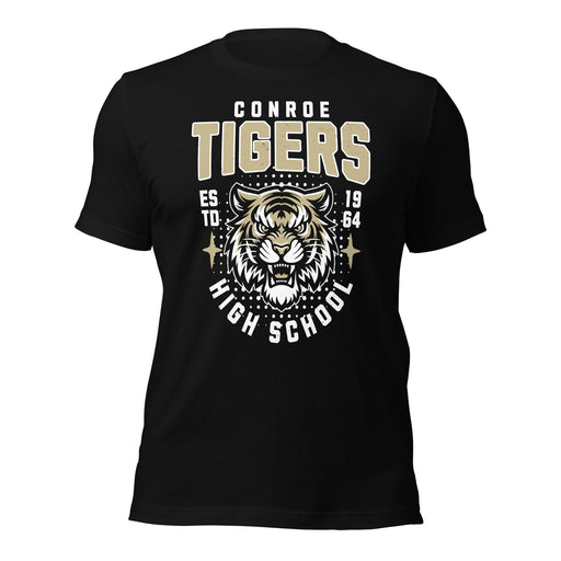 Conroe High School Tigers Black Premium Unisex T-shirt 204