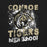 Close-up view of Conroe High School Tigers Black Premium Unisex T-shirt 205