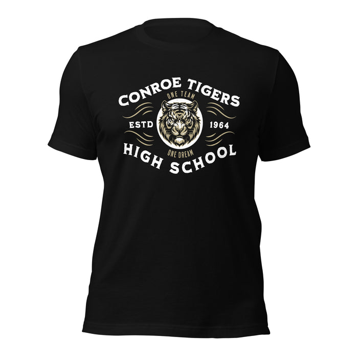 Conroe High School Tigers Black Premium Unisex T-shirt 230
