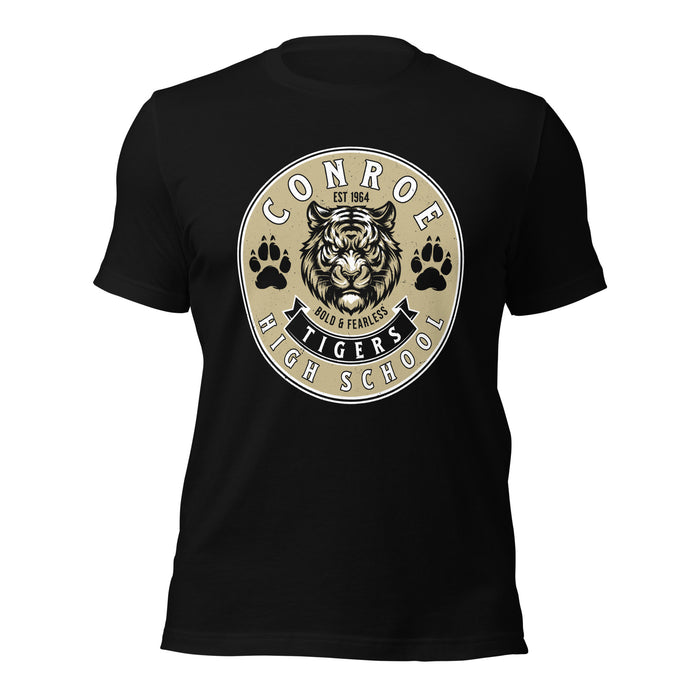 Conroe High School Tigers Black Premium Unisex T-shirt 215