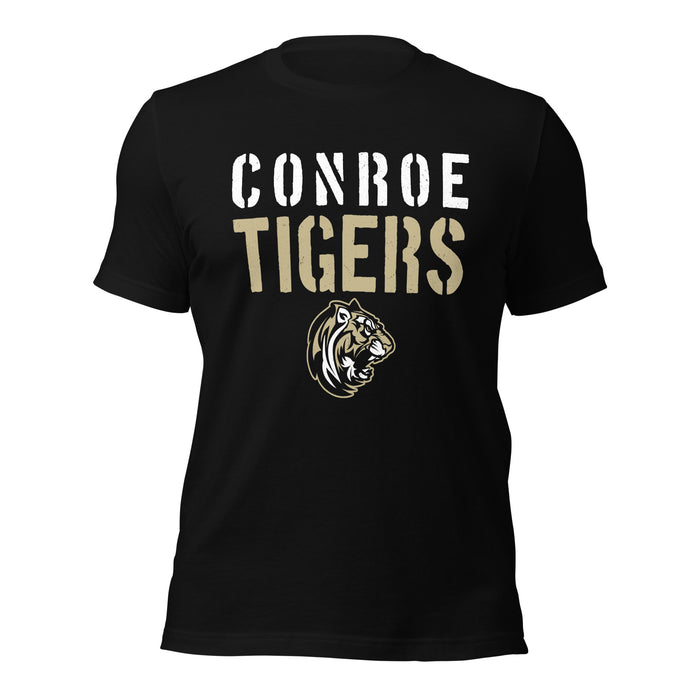 Conroe High School Tigers Black Premium Unisex T-shirt 017