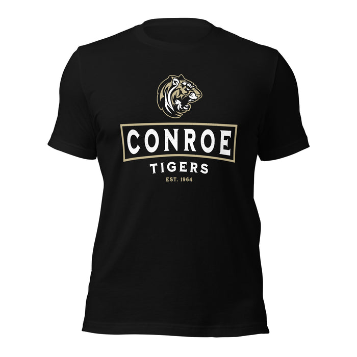 Conroe High School Tigers Black Premium Unisex T-shirt 202