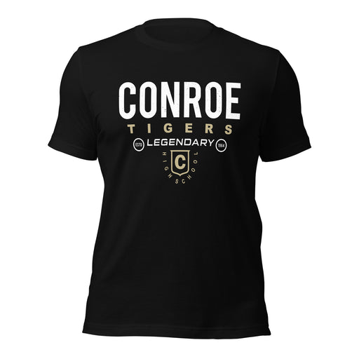 Conroe High School Tigers Black Premium Unisex T-shirt 003