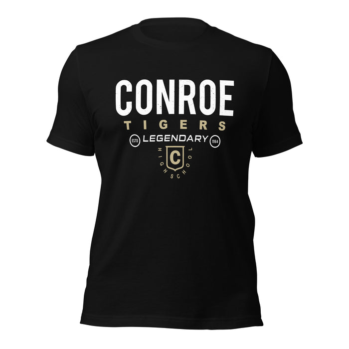 Conroe High School Tigers Black Premium Unisex T-shirt 003