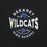 Close-up view of Dekaney High School Wildcats Black Premium Unisex T-shirt 218