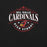 Close-up view of Del Valle High School Cardinals Black Premium Unisex T-shirt 211