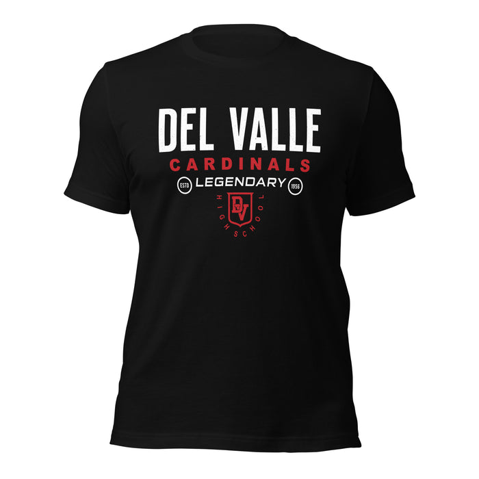 Del Valle High School Cardinals Black Premium Unisex T-shirt 003