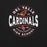 Close-up view of Del Valle High School Cardinals Black Premium Unisex T-shirt 218