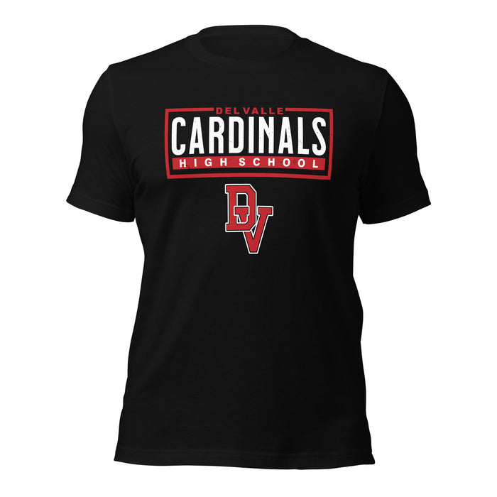 Del Valle High School Cardinals Black Premium Unisex T-shirt 049