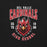 Close-up view of Del Valle High School Cardinals Black Premium Unisex T-shirt 213