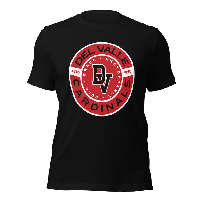 Del Valle High School Cardinals Black Premium Unisex T-shirt 239