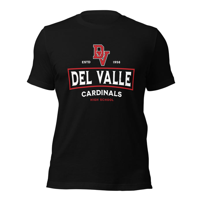 Del Valle High School Cardinals Black Premium Unisex T-shirt 202