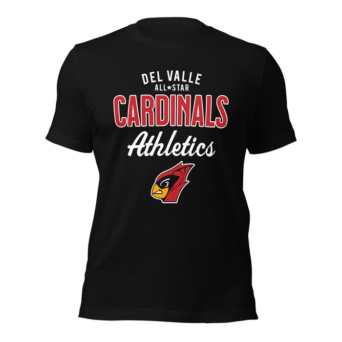 Del Valle High School Cardinals Black Premium Unisex T-shirt 034