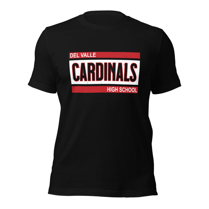Del Valle High School Cardinals Black Premium Unisex T-shirt 098