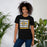 Woman wearing Klein Oak High School Panthers Premium Black Unisex T-shirt 235