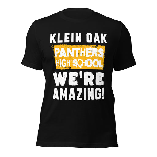 Klein Oak High School Panthers Premium Black Unisex T-shirt 231