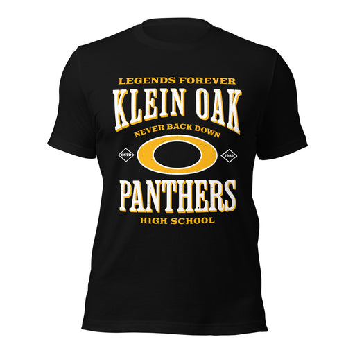 Klein Oak High School Panthers Premium Black Unisex T-shirt 230
