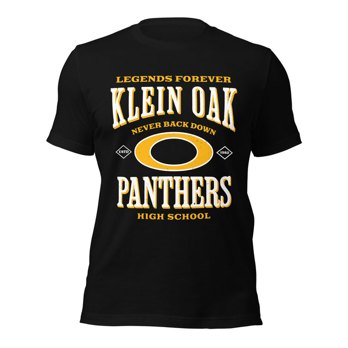 Klein Oak High School Panthers Premium Black Unisex T-shirt 230