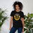 Woman wearing Klein Oak High School Panthers Premium Black Unisex T-shirt 229