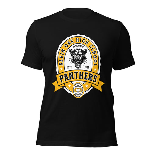 Klein Oak High School Panthers Premium Black Unisex T-shirt 212