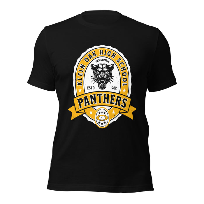Klein Oak High School Panthers Premium Black Unisex T-shirt 212