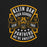 Close-up view of Klein Oak High School Panthers Premium Black Unisex T-shirt 207