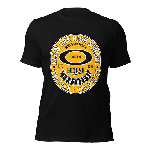 Klein Oak High School Panthers Premium Black Unisex T-shirt 215