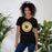 Woman wearing Klein Oak High School Panthers Premium Black Unisex T-shirt 216