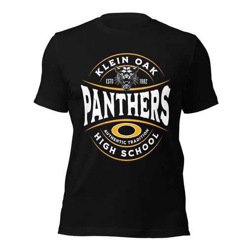 Klein Oak High School Panthers Premium Black Unisex T-shirt 218