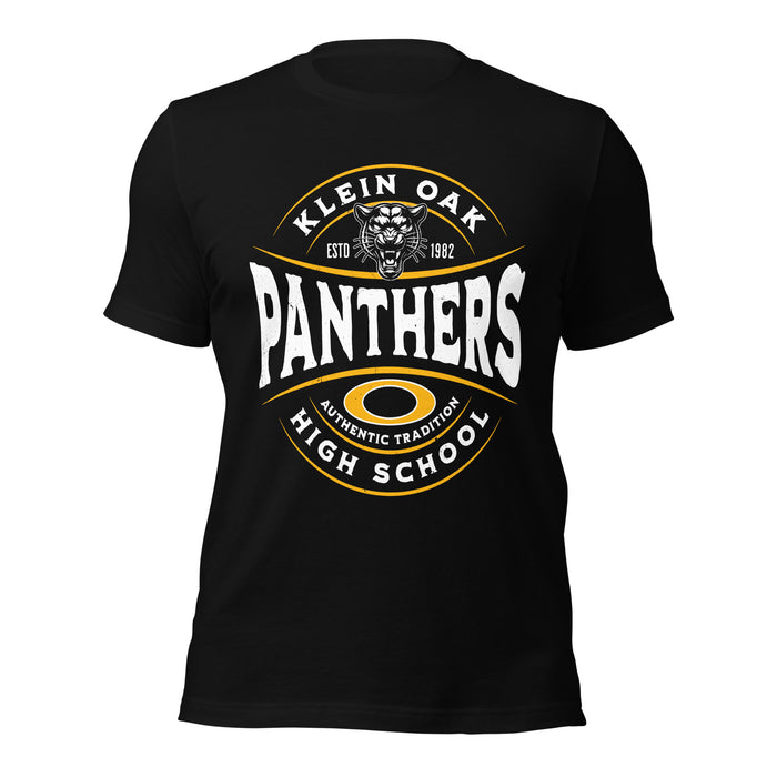 Klein Oak High School Panthers Premium Black Unisex T-shirt 218