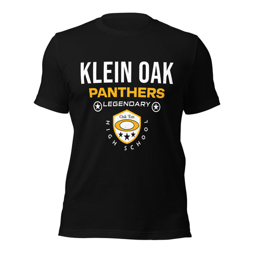 Klein Oak High School Panthers Premium Black Unisex T-shirt 003