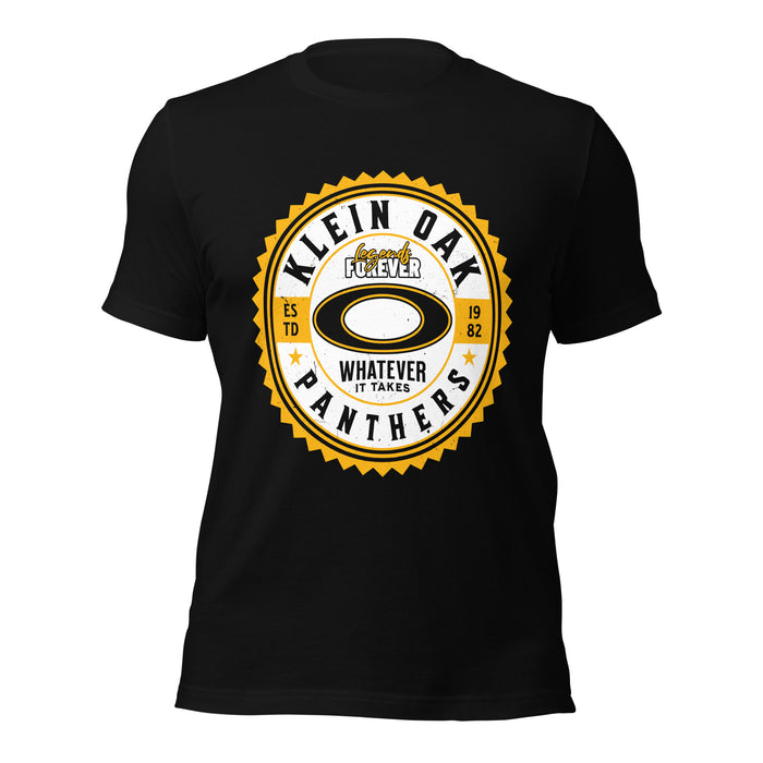 Klein Oak High School Panthers Premium Black Unisex T-shirt 203